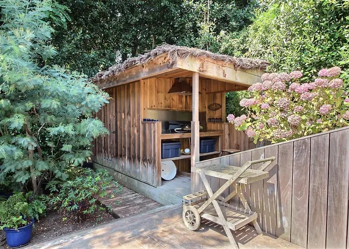 Arcachon-centre Jolie Maison Basco-landaise Avec 4 בית נופש